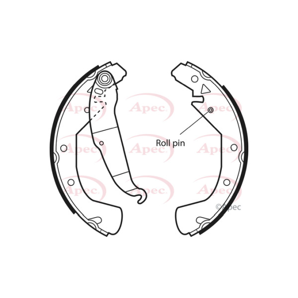 APEC BRAKE SHOES REAR (R90) image