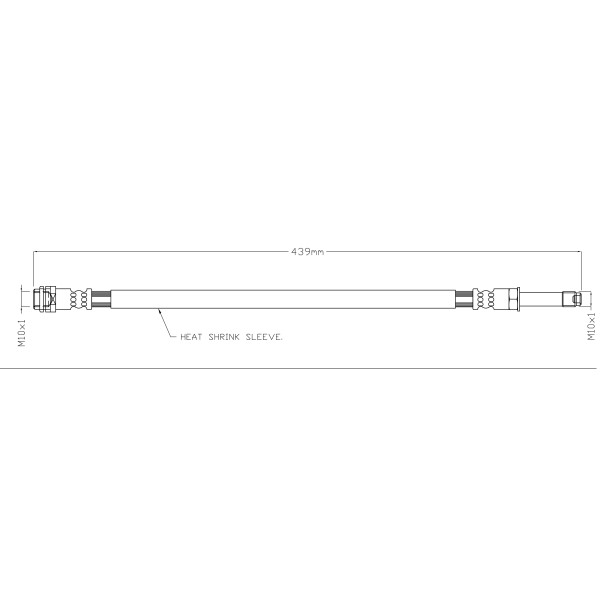 BRAKE HOSE (REAR) - MERCEDES image