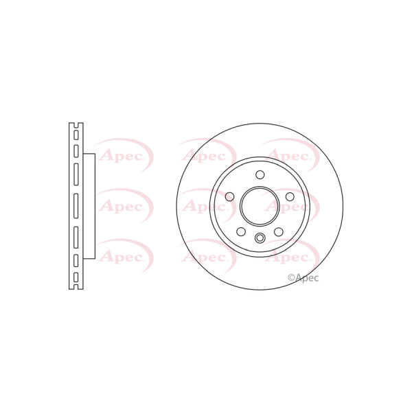 APEC BRAKE DISC (FRONT) (SINGLE) image