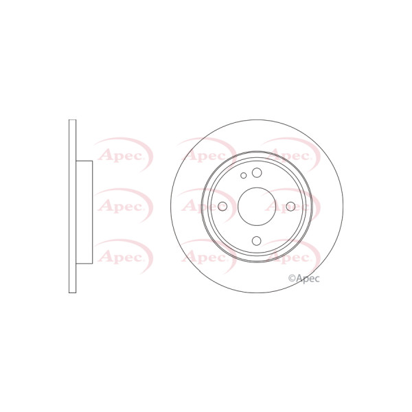 APEC BRAKE DISC (REAR) (SINGLE) image