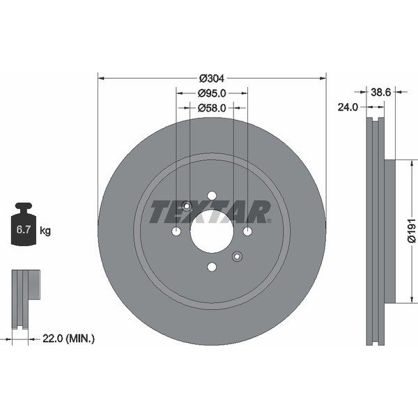 TEXTAR PC BRAKE DISCS image