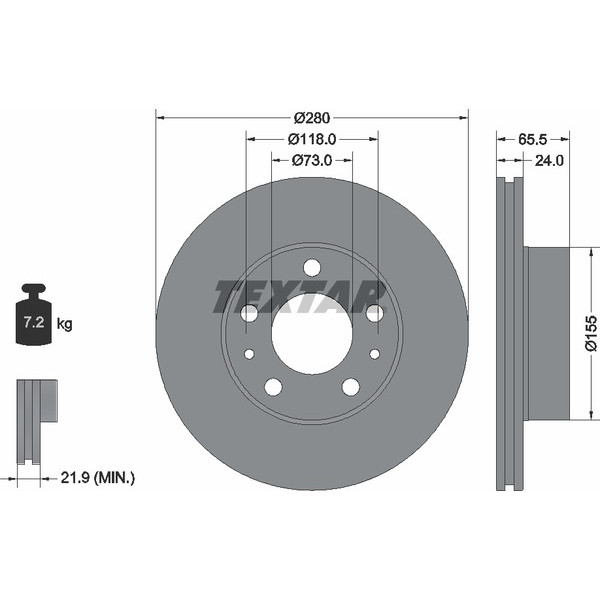 TEXTAR LCV DISCS image