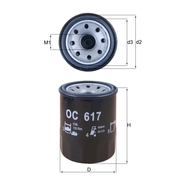 OIL FILTER - SPIN ON image