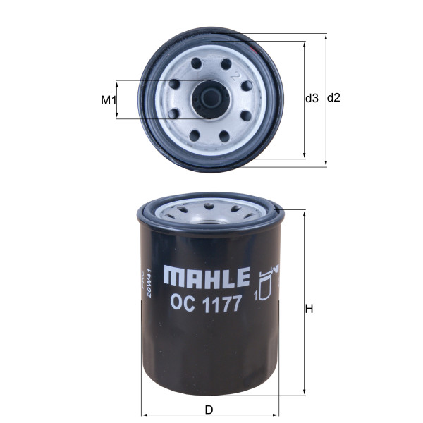 OIL FILTER - SPIN ON image