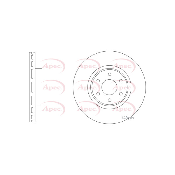 APEC BRAKE DISC (FRONT) (SINGLE) image