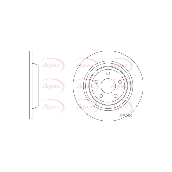 APEC BRAKE DISC (REAR) (SINGLE) image
