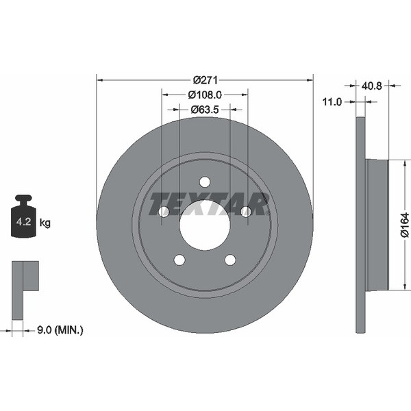 TEXTAR PC BRAKE DISCS image