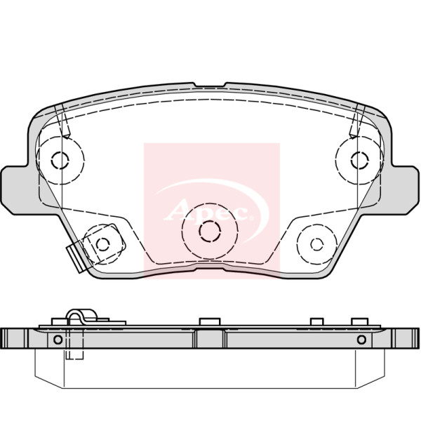APEC BRAKE PADS (REAR) (R90) image