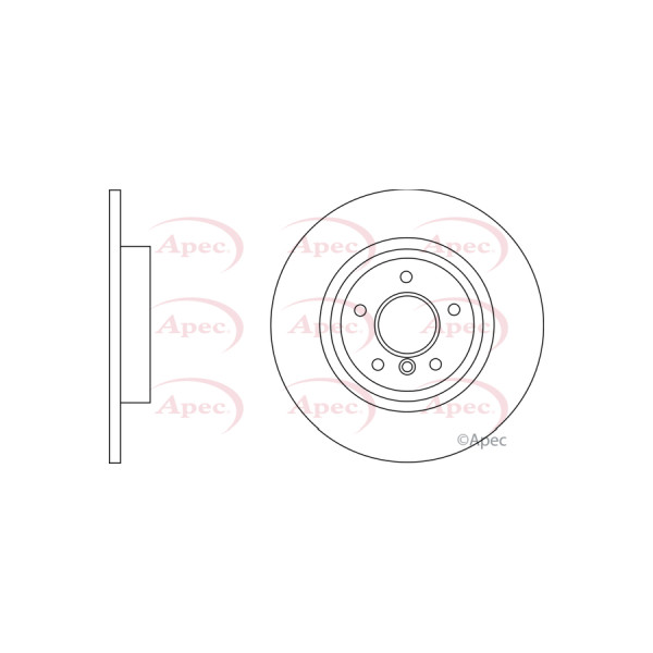 APEC BRAKE DISC (REAR) (SINGLE) image