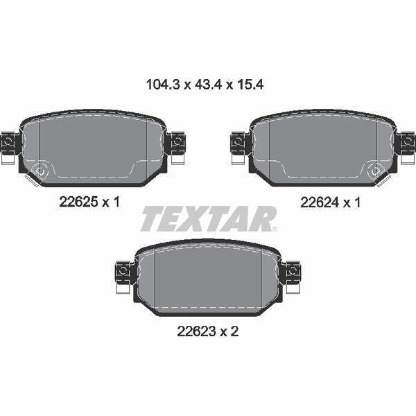 TEXTAR PC BRAKE PADS image