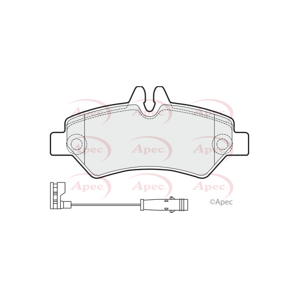 APEC BRAKE PADS (REAR) (R90) image