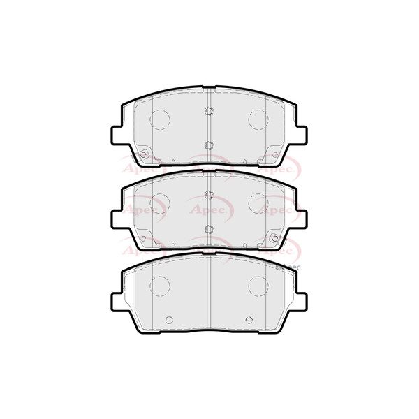 APEC BRAKE PADS (FRONT) (R90) image
