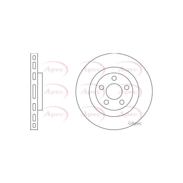 APEC BRAKE DISC (FRONT) (SINGLE) image