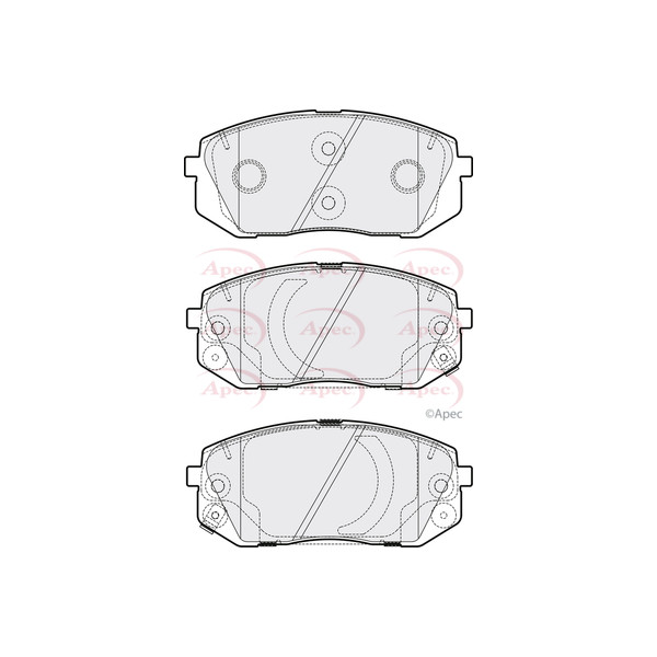 APEC BRAKE PADS (FRONT) (R90) image
