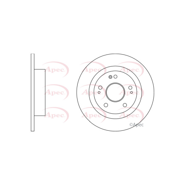 APEC BRAKE DISC (REAR) (SINGLE) image