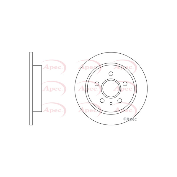APEC BRAKE DISC (REAR) (SINGLE) image