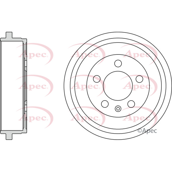 APEC BRAKE DRUM (SINGLE) image