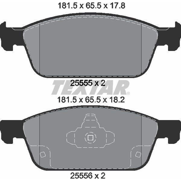 TEXTAR LCV BRAKE PADS image
