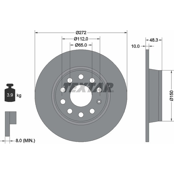 TEXTAR PC BRAKE DISCS image