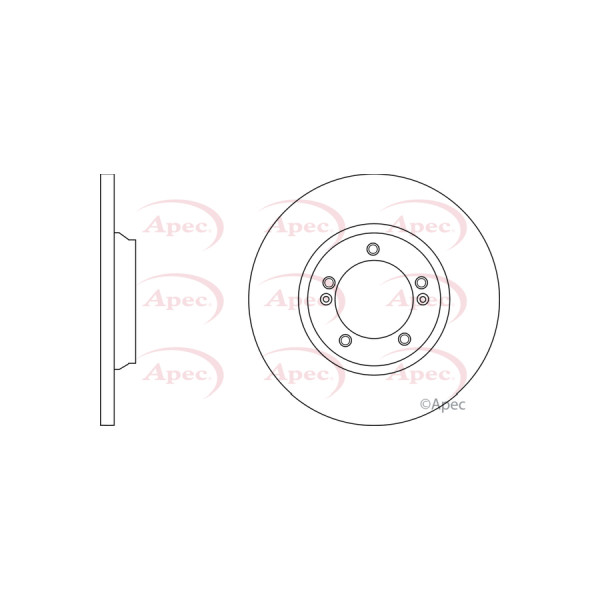 APEC BRAKE DISC (REAR) (SINGLE) image