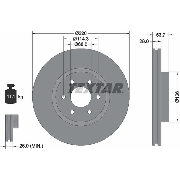 TEXTAR PC BRAKE DISCS image