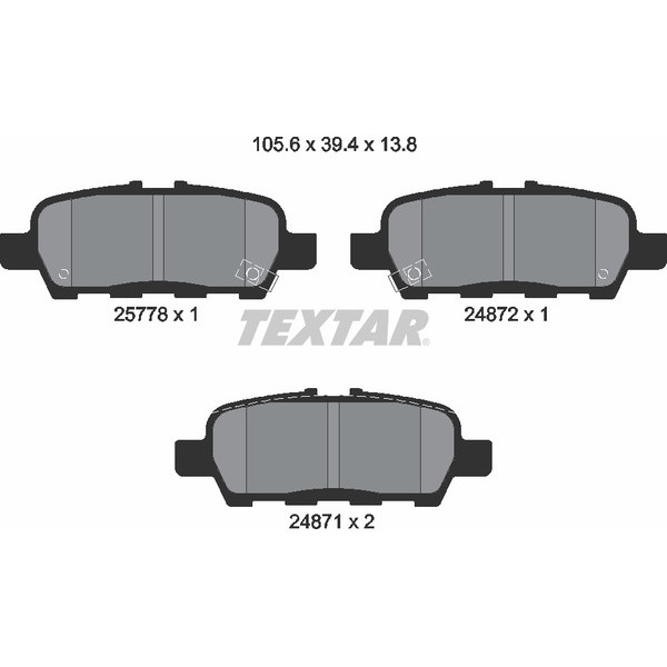 TEXTAR PC BRAKE PADS image