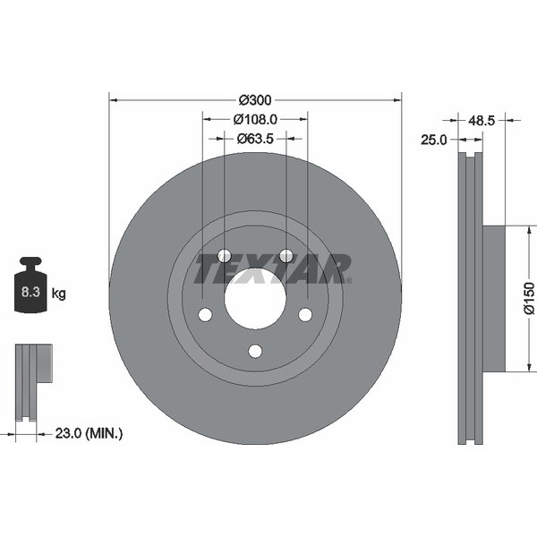 TEXTAR PC BRAKE DISCS image