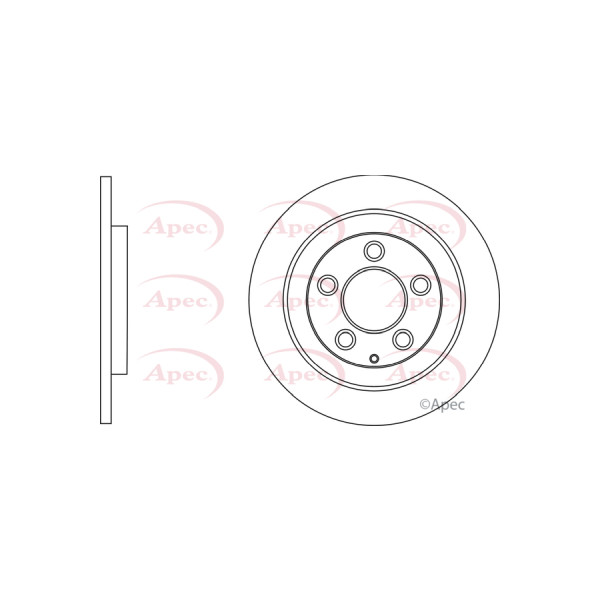 APEC BRAKE DISC (REAR) (SINGLE) image
