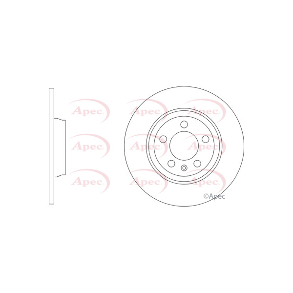 APEC BRAKE DISC (REAR) (SINGLE) image