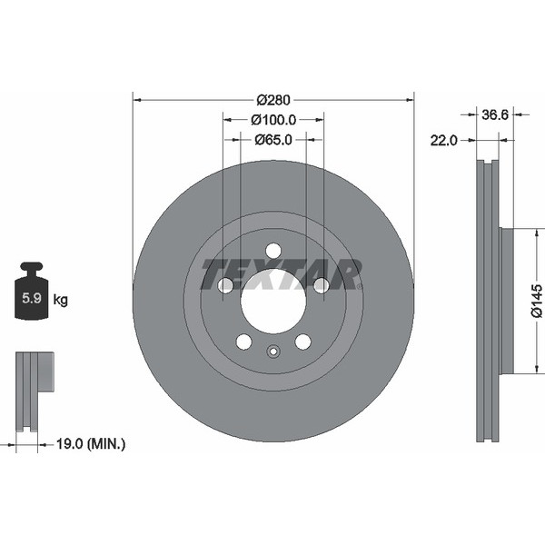 TEXTAR PC BRAKE DISCS image