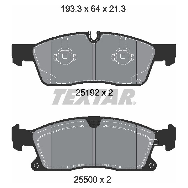 TEXTAR PC BRAKE PADS image