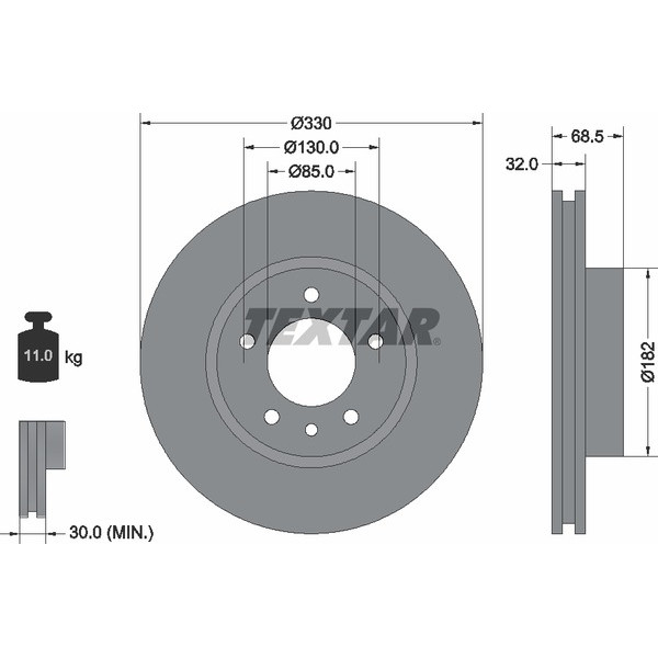 TEXTAR PC BRAKE DISCS image