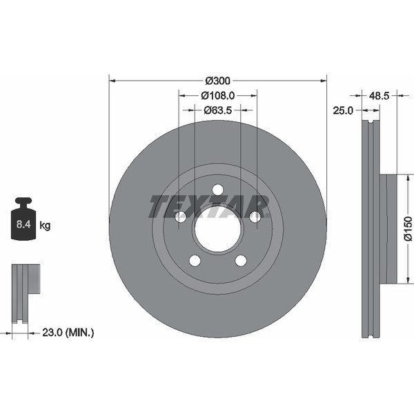 TEXTAR PC BRAKE DISCS image