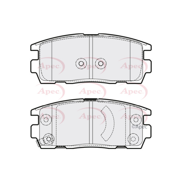 APEC BRAKE PADS (REAR) (R90) image
