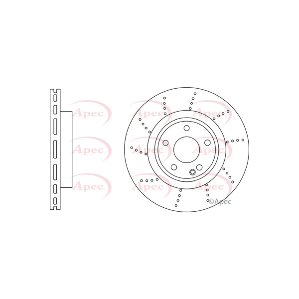 APEC BRAKE DISC (FRONT) (SINGLE) image