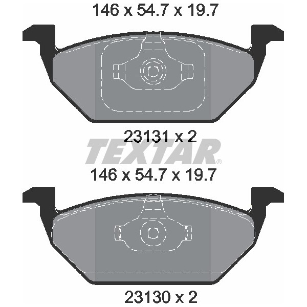 TEXTAR PC BRAKE PADS image