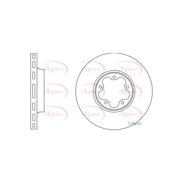 APEC BRAKE DISC (FRONT) (SINGLE) image