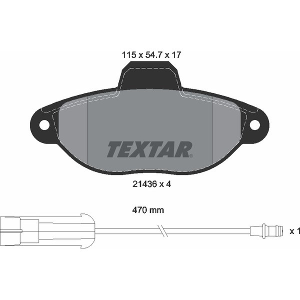 TEXTAR PC BRAKE PADS image