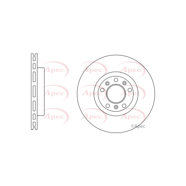 APEC BRAKE DISC (FRONT) (SINGLE) image