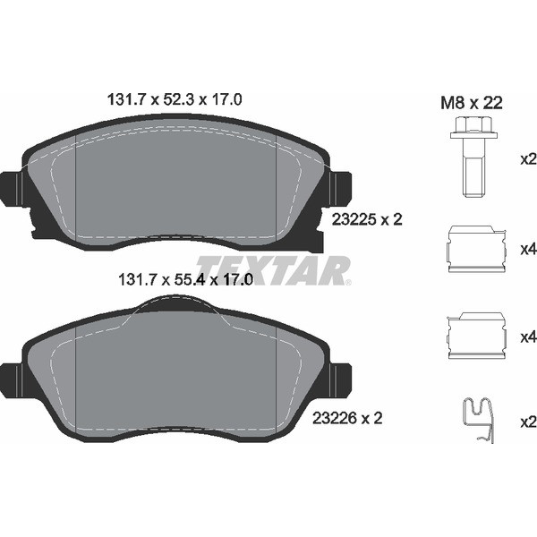 TEXTAR PC BRAKE PADS image