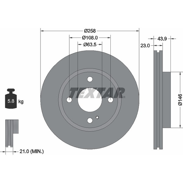 TEXTAR PC BRAKE DISCS image