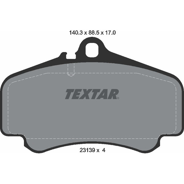 TEXTAR PC BRAKE PADS image