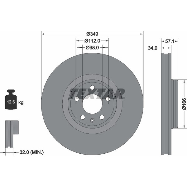 TEXTAR PC BRAKE DISCS image