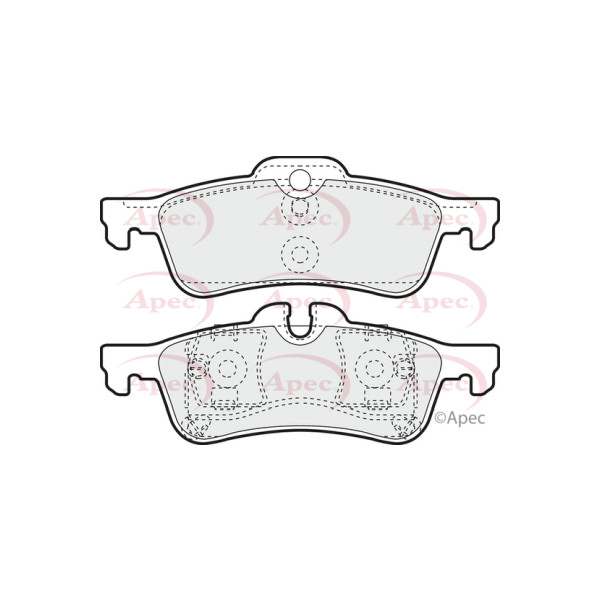 APEC BRAKE PADS (REAR) (R90) image