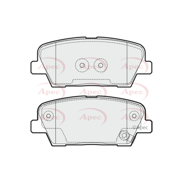 APEC BRAKE PADS (REAR) (R90) image