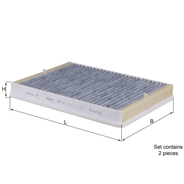 CABIN FILTER - CARBON ACTIVATED image
