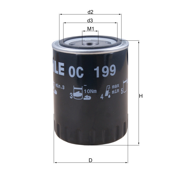 OIL FILTER - SPIN ON image