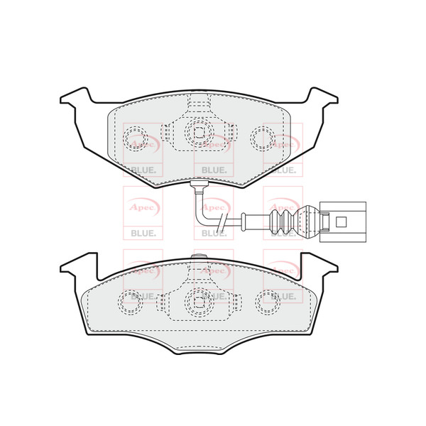 APEC BLUE BRAKE PADS (FRONT) (R90) image