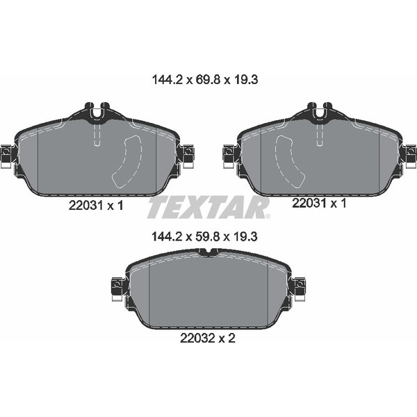 TEXTAR PC BRAKE PADS image