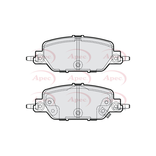 APEC BRAKE PADS (REAR) (R90) image